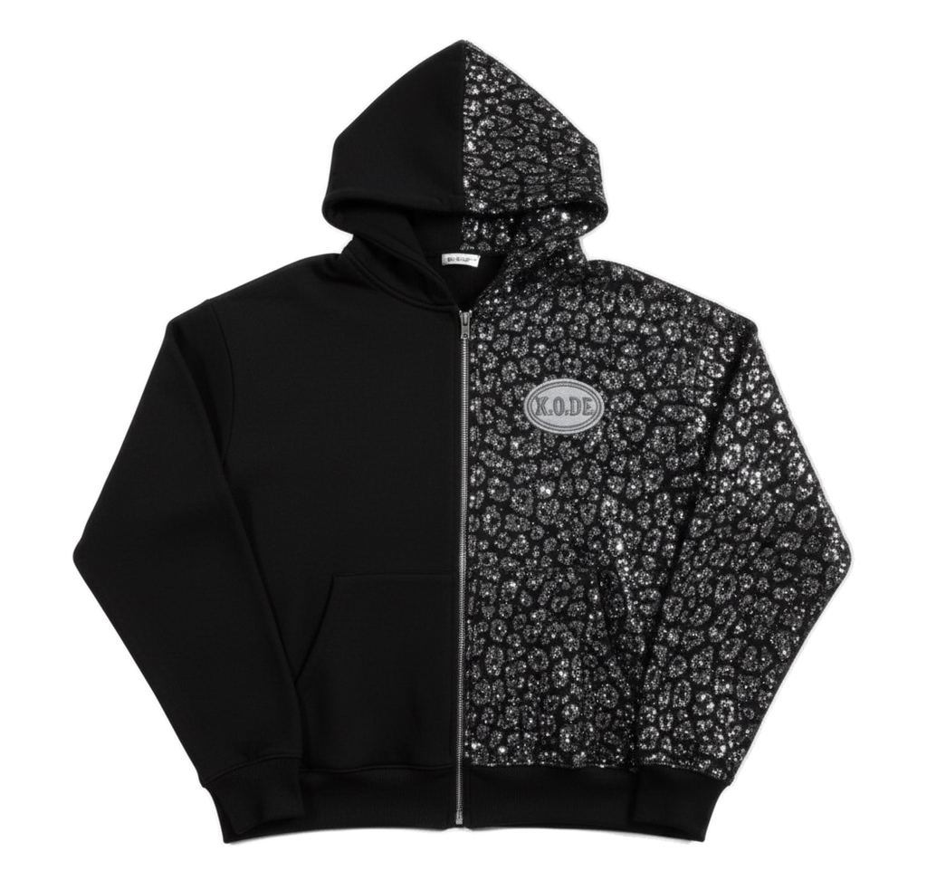 Rhinestone Zip