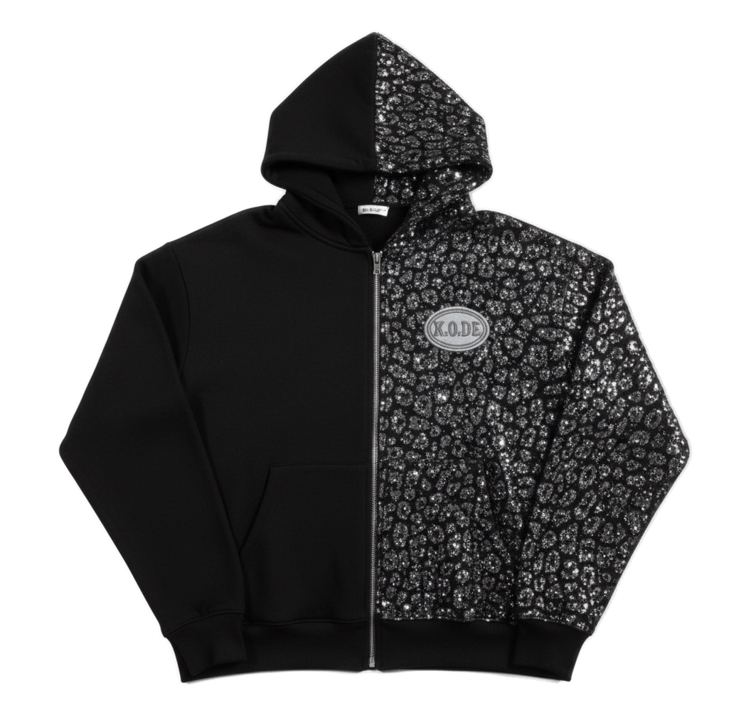 Rhinestone Zip
